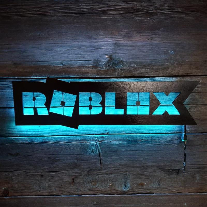 Roblox Gaming LED Sign, Video Game Art, Game Room Décor, Mancave, Kids party