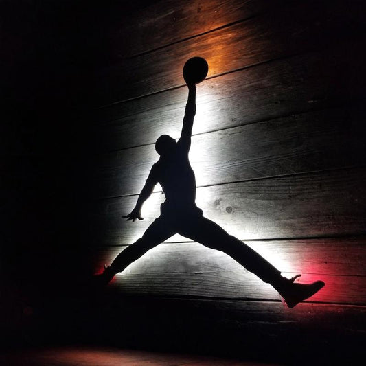 XL Michael Jordan Jumpman Wall Art, Back lit sign, 24"x23"