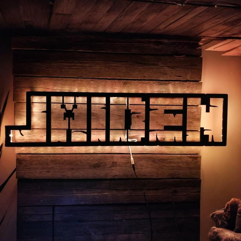 Personalized Minecraft inspired Name / Screen Name LED Sign, Mine Craft Video Game Art, Game Room Décor, Gamer gift