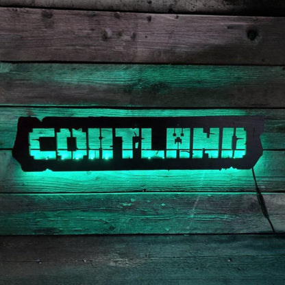 Personalized Minecraft inspired Name / Screen Name LED Sign, Mine Craft Video Game Art, Game Room Décor, Gamer gift