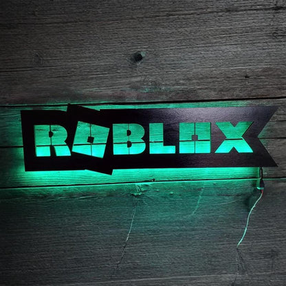 Roblox Gaming LED Sign, Video Game Art, Game Room Décor, Mancave, Kids party