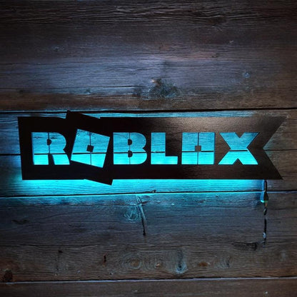 Roblox Gaming LED Sign, Video Game Art, Game Room Décor, Mancave, Kids party