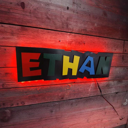 Super Mario Bros. customized name LED Sign. Mario Brothers inspired name ideo Game Art, Game Room Décor, Sign